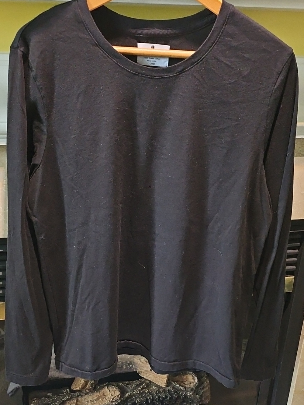 The Classic T-Shirt Company - Black Organic Long Sleeve Suze XL